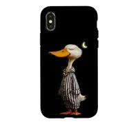 Funny Sleepwalking Duck in Pajama Case for iPhone X/XS