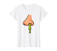 Funny Slime Runny Nose Sinus Value Graphic T-Shirt, Women, White, S