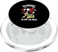 Funny Slinging Pills To Pay The Bills | Humor Party PopSockets PopGrip for MagSafe