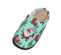 Funny Slippers Christmas Elf Fleece Thick Sole Couple Indoor Shoes