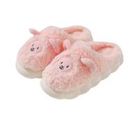 Funny Slippers Cute Cartoon Sheep Thick 4Cm Sole Fleece Lined Couple Shoes