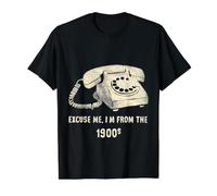 Funny Slogan Rotary Phone Value Graphic T-Shirt