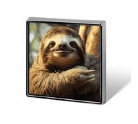 Funny Sloth Brooch Pins Lapel Pins for Men Women Badge Button Cover Decorative Jewelry Charms for Hats Bags Backpacks Suits Shirts Scarves Clothing Accessories Banquet Wedding Gift