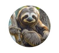 Funny Sloth Button Pins 20 Pcs, 2.4 Inch Round Button Badges Metal Personalized Picture Photo Pin Buttons Kit For Craft Supplies Christmas Diy Party Projects