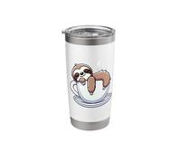 Funny Sloth Coffee Design - Cute Lazy Animal Gift Idea Stainless Steel Insulated Tumbler