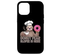 Funny Sloth Coffee Donut Quote - Sloffee to the Rescue Case for iPhone 12/12 Pro