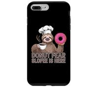 Funny Sloth Coffee Donut Quote - Sloffee to the Rescue Case for iPhone 7 Plus/8 Plus