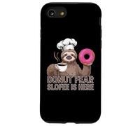Funny Sloth Coffee Donut Quote - Sloffee to the Rescue Case for iPhone SE (2020) / 7 / 8