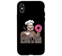 Funny Sloth Coffee Donut Quote - Sloffee to the Rescue Case for iPhone X/XS
