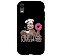 Funny Sloth Coffee Donut Quote - Sloffee to the Rescue Case for iPhone XR