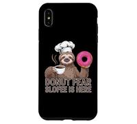 Funny Sloth Coffee Donut Quote - Sloffee to the Rescue Case for iPhone XS Max