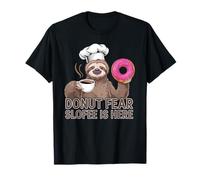 Funny Sloth Coffee Donut Quote - Sloffee to the Rescue T-Shirt