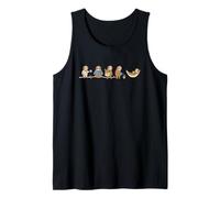 Funny Sloth Daily Life Squad Kawaii Slow Living Design Tank Top