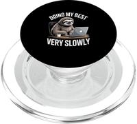 Funny Sloth Doing My Best Very Slowly Office PopSockets PopGrip for MagSafe