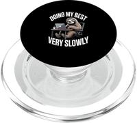 Funny Sloth Doing My Best Very Slowly Office PopSockets PopGrip for MagSafe