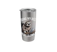 Funny Sloth Doing My Best Very Slowly Office Stainless Steel Insulated Tumbler