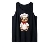 Funny Sloth Dressed As A Chef Cook Cooking Tank Top