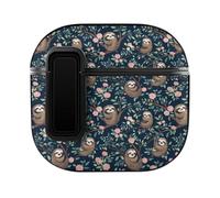 Funny Sloth Hanging On The Tree Flowers Case Compatible with AirPods 4 Hard Earphone Case Protective Cover