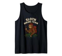 Funny Sloth Hiking Team Graphic Illustration Tank Top