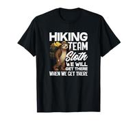 Funny Sloth Hiking Team Sloth We Will Get There T-Shirt
