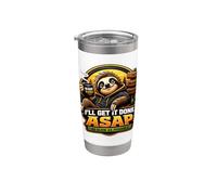 Funny Sloth I’ll Get It Done ASAP As Slow As Possible Stainless Steel Insulated Tumbler
