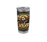 Funny Sloth I’ll Get It Done ASAP As Slow As Possible Stainless Steel Insulated Tumbler