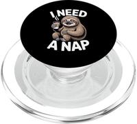 Funny Sloth I Need A Nap Coffee Lover Lazy PopSockets PopGrip for MagSafe