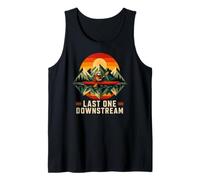 Funny Sloth Kayaking Last One Downstream Paddle Lake Kayak Tank Top