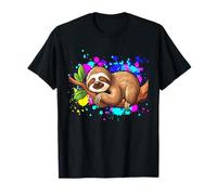 Funny Sloth Lovers Polka Dots Happy Dot Day Girls Boys Kids T-Shirt