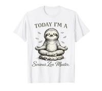Funny Sloth Meditation Calm Zen Master Vintage Style T-Shirt