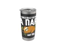 Funny Sloth Nap Lover Sleepy Introvert Napping Stainless Steel Insulated Tumbler