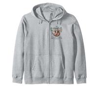 Funny Sloth On A Branch I Am Awake Please Respect My Privacy Zip Hoodie