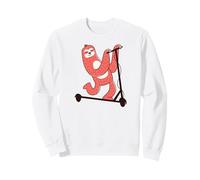 Funny Sloth on Scooter Love Sloths Slow Rider Meme Sweatshirt