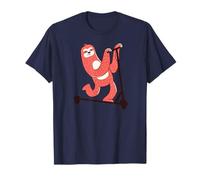 Funny Sloth on Scooter Love Sloths Slow Rider Meme T-Shirt