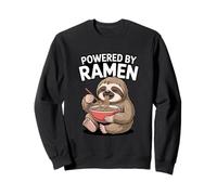 Funny Sloth Powered By Ramen Noodle Lover Sweatshirt