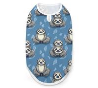 Funny Sloth Print Dog Shirts Pet Clothes Sleeveless Tank Top for Small Puppy and Cats