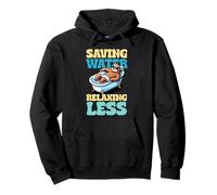 Funny Sloth Saving Water Relaxing Less Bathtub Chill Pullover Hoodie