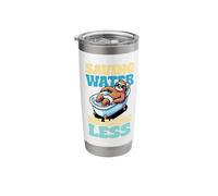 Funny Sloth Saving Water Relaxing Less Bathtub Chill Stainless Steel Insulated Tumbler