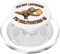 Funny Sloth Tai Chi s Cultivating s Qi Zen Meditation PopSockets PopGrip for MagSafe