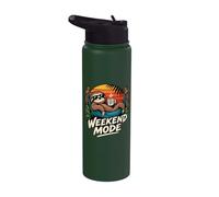 Funny Sloth Weekend Mode Relaxing Good Vibes Gift Stainless Steel Insulated Water Bottle