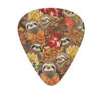 Funny Sloths print Guitar Picks 12 Pack Assorted Thickness for Guitar,ukulele,0.46/0.71/0.96mm