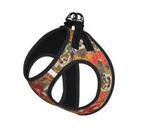 Funny Sloths Printing Puppy Summer Vest Harness With Reflective,Dog Accessories For Small Medium Large Dogs And Cats