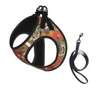 Funny Sloths Printing Puppy Summer Vest Harness With Reflective,Dog Accessories For Small Medium Large Dogs And Cats