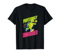 Funny Slow Runner Tortoise Professionally Unhurried Value Graphic T-Shirt, Men, Black, M