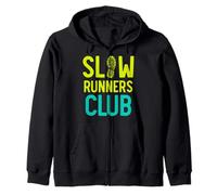 Funny Slow Runners Club Slow Running Training Cardio Zone 2 Zip Hoodie