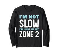 Funny Slow Running Slow Runner Zone 2 Training Cardio Zone 2 Long Sleeve T-Shirt