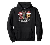 Funny SLP Christmas Speech Language Pathologist Holiday Pullover Hoodie