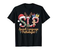 Funny SLP Christmas Speech Language Pathologist Holiday T-Shirt