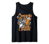 Funny Smack My Ass Buy Iced Coffee Lover Caffeinated Mom Tank Top
