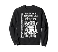 Funny Smart People Instrument Clarinet Player Design Sweatshirt